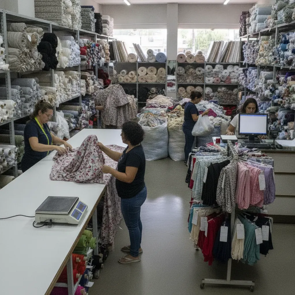 Como Funciona Loja de Tecidos por Quilo e Metro em Goiânia