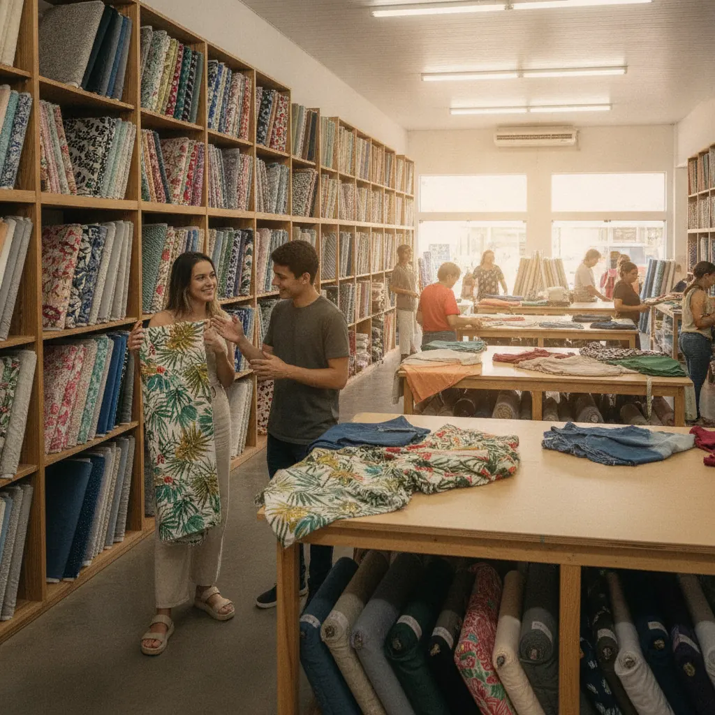 O que comprar em loja de tecidos para iniciantes em Goiânia
